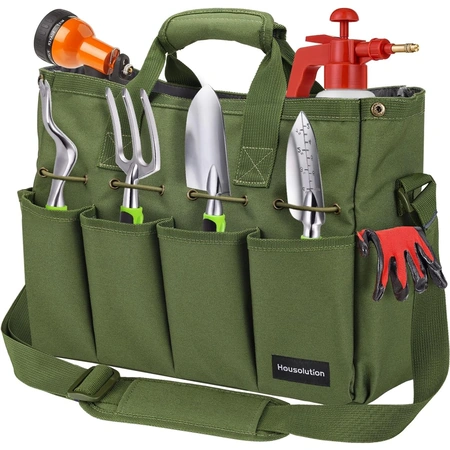 garden tote storage bag with pockets.webp
