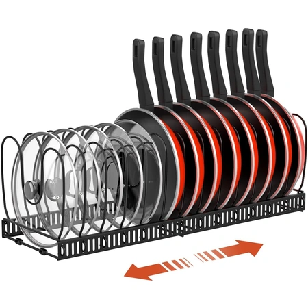 housolution pot and pan organizer rack for cabinet.webp